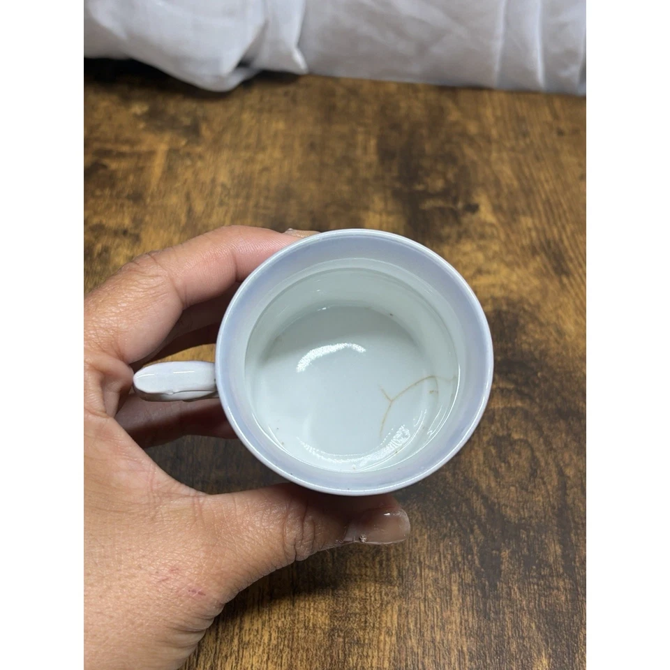 Antique German Porcelain Child Mug Kewpie Kids Football Cup Nursery Germany - Image 4 of 4