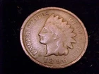 1896 Indian Head Cent,  Good Grade.