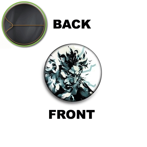 PINS PIN SPILLA 2,5 CM 25 MM METAL GEAR SOLID SNAKE - Imagen 1 de 1