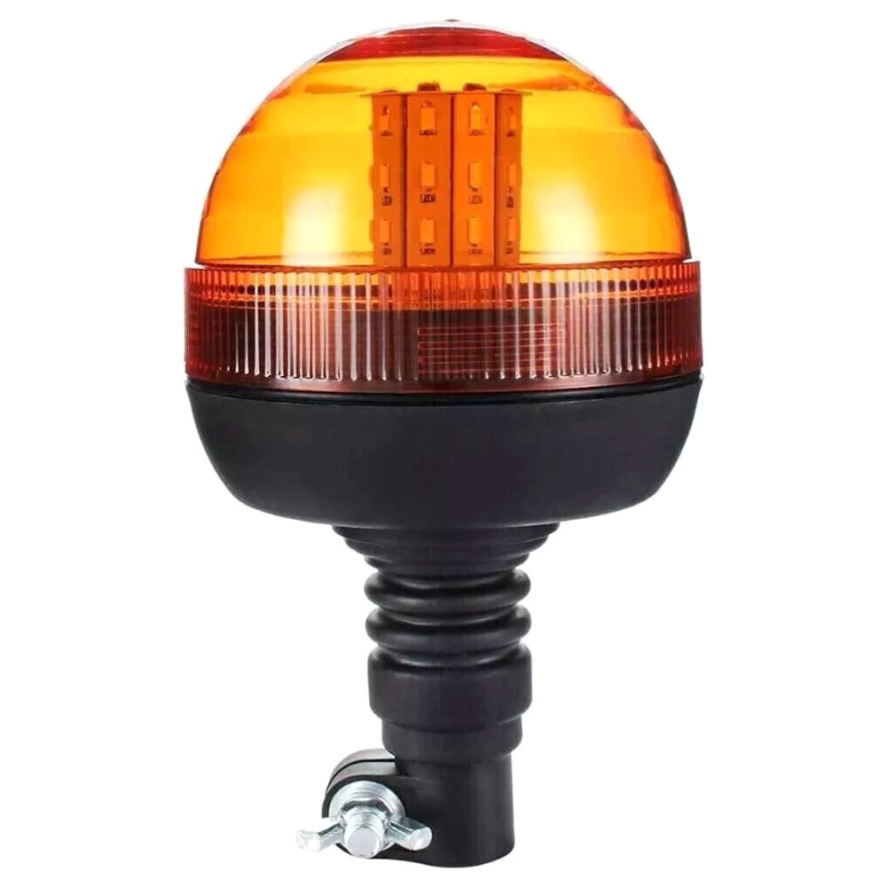 40 LED Beacon Warning Flashing Rotating Amber Flexible DIN Pole Tractor Light AU