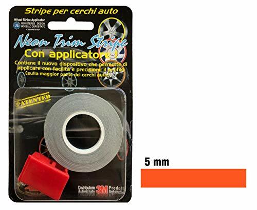 Quattroerre 10354 Strisce Adesive Riflettenti per Cerchi Auto, Arancione, (r4c)