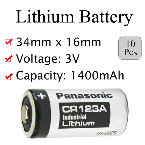 10pcs 3V CR123A CR17345 Lithium Battery CR123 DL123A EL123A for Arlo