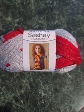 Red Heart BOUTIQUE SASHAY TEAM SPIRIT Yarn OSU OHIO STATE Scarlet Red  Gray