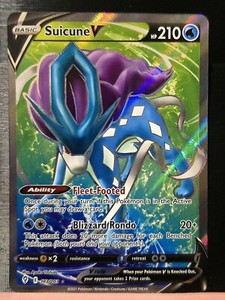 Suicune V [Full Art Ultra Rare] 173/203 SWSH07: Evolving Skies [NM]