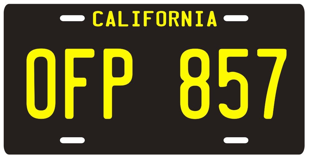 Herbie the Love Bug Volkswagen Beetle License plate eBay