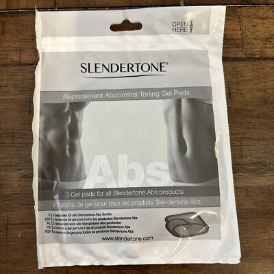 Slendertone Abs Unisex Adults Gel 3 Pads - Black (0706-9607) Expires 10/23