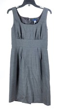 J. Crew Women’s Dress 6 Gray A Line Sleeveless Wool Stretch Lined