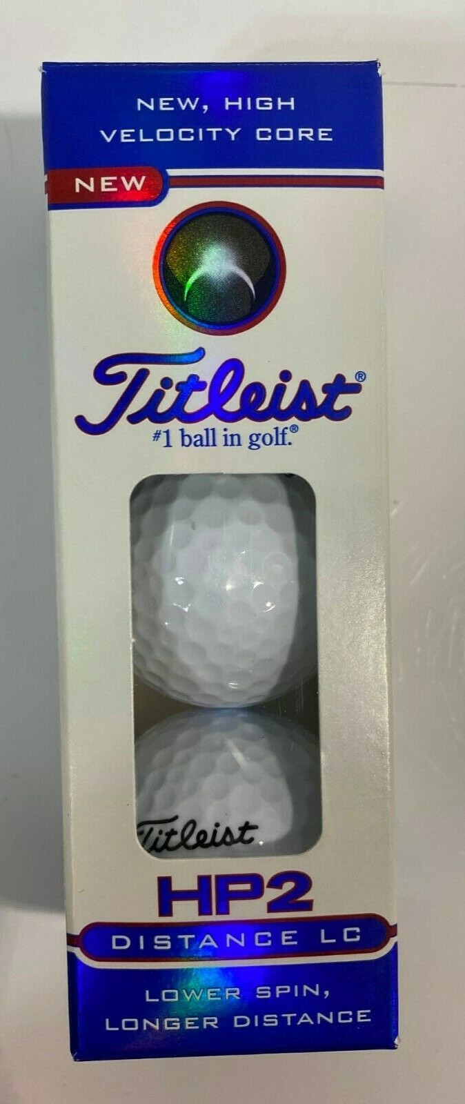 Titleist HP2 Distance LC Golf 3 Balls . Lower spin, longer distance