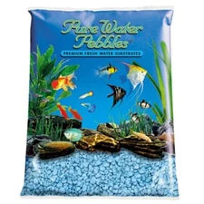 Pure Water Pebbles Aquarium Gravel - Heavenly Blue (25 lbs (3.1-6.3 mm Grain))