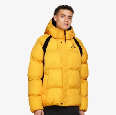 Nike Jordan Essentials Puffer Coat Yellow Black DA9806-781 Men's