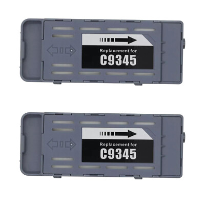 2* C9345 Maintenance Box For Epson EcoTank L Printer Waste Ink Pad Replace