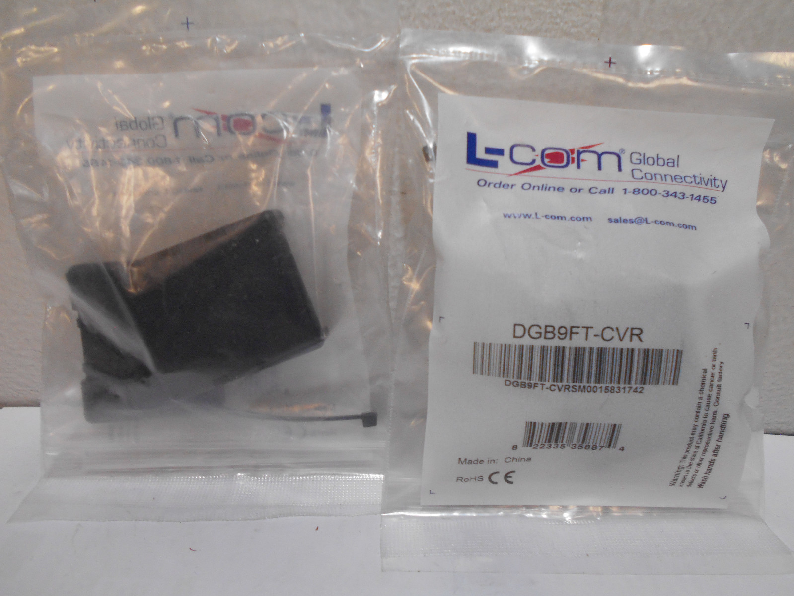 Db9ft Lot of 8 L-com DGB9FT-CVR Covers for DGB9FT Field Termination ...