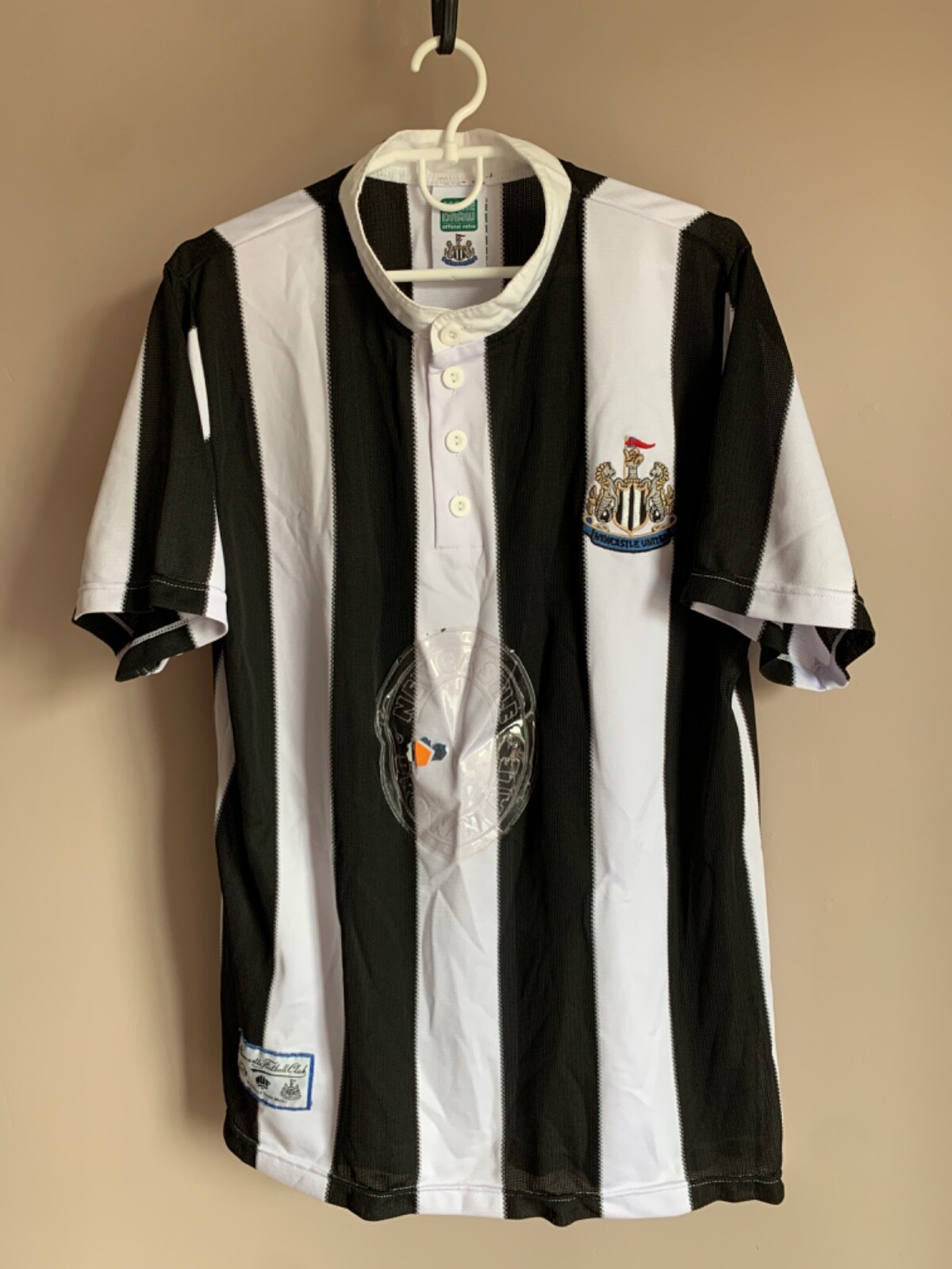 Newcastle United 1995 Home Football Shirt Score Draw Retro Soccer Jersey Size L