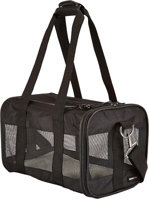 Amazon Basics Soft-Sided Mesh Pet Travel Carrier, Small 14x9x9 (New Open Box)