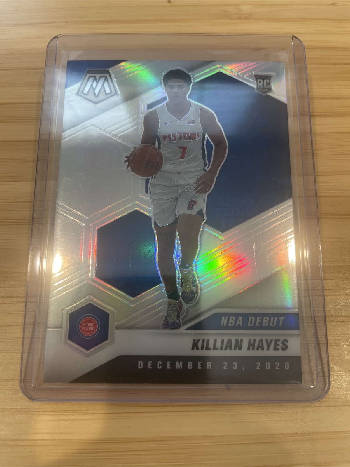 2020-21 PANINI MOSAIC DEBUT RC #270 KILLIAN HAYES SILVER PRIZM
