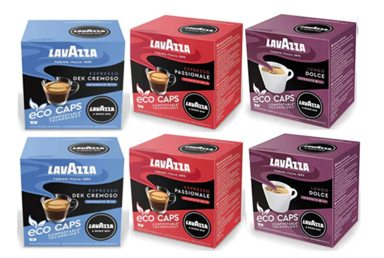 Lavazza A Modo Mio Pods x 16's {64's 192's} DEK Passionale