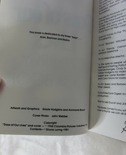 1980s Days of Our Lives Celebrity Cookbook by Gloria Loring Volumes I & II - Picture 10 of 17