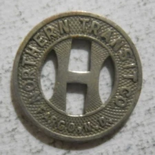 Northern Transit Company (Fargo, North Dakota) transit token - ND260D