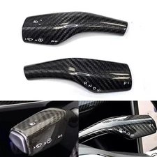 Steering Wheel Accessories Carbon Fiber Gear Shift Cover For Tesla Model 3 Y