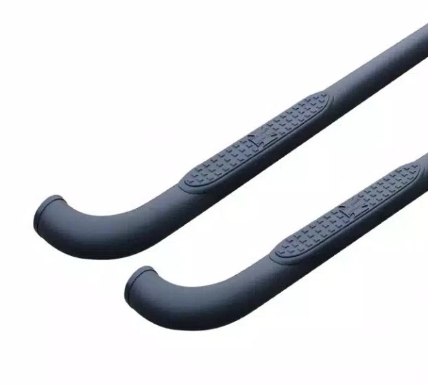 Barras nerf pretas redondas Iron Cross 3" para 09-2018 Ram 1500 2500 3500 cabine padrão - Imagem 2 de 4