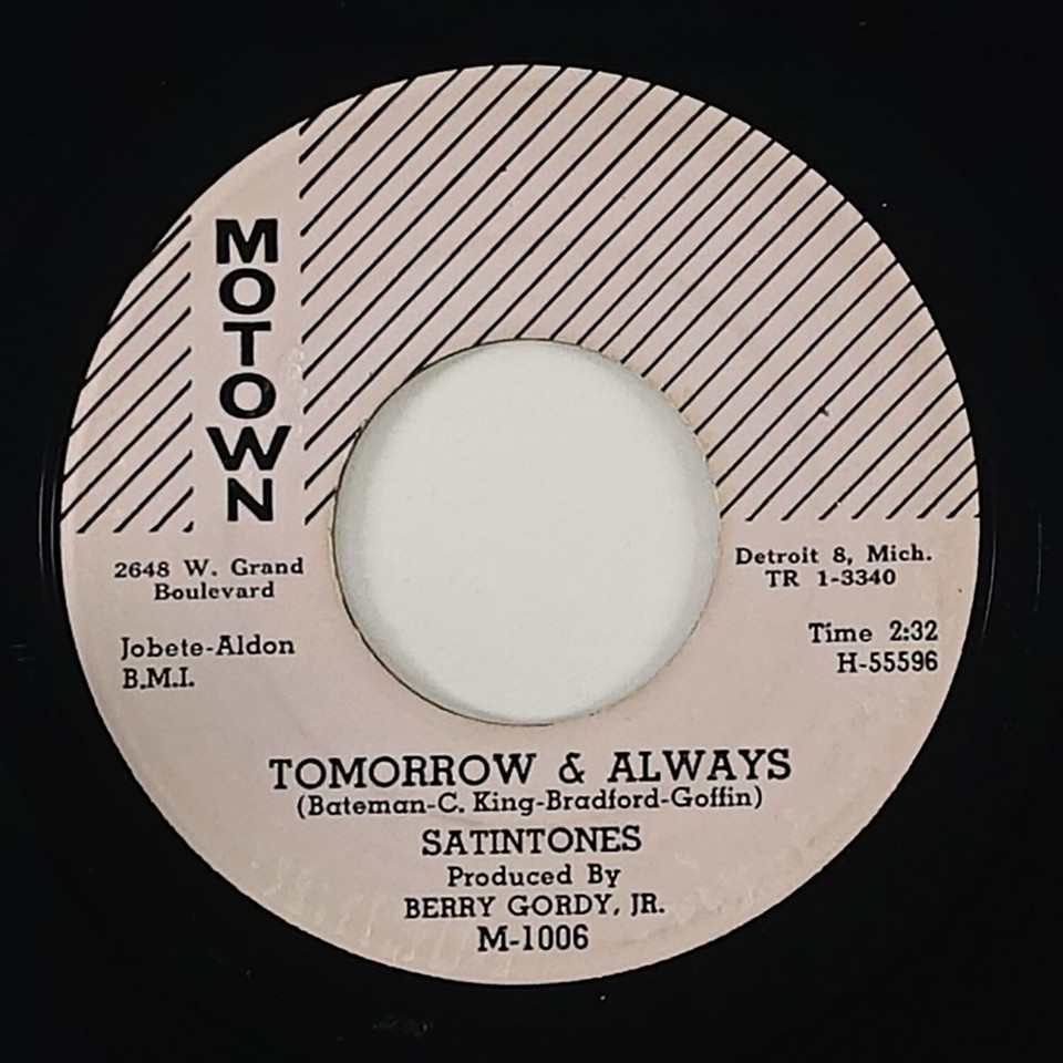 Satintones "A Love That Can Never Be" Doo Wop R&B Soul 45 Motown HEAR