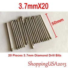 20 pcs 3.7mm diamond drill bit set coated hole saw glass ceramic granite marble