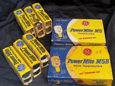 GE General Electric M5  M5B Power Mite Flashbulbs - 1 Dozen Each