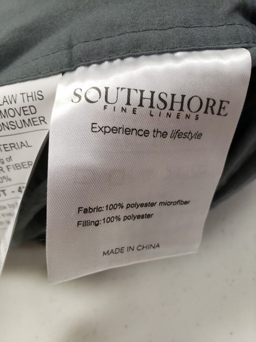 Southshore Fine Linens Down Alternative King /California King Comforter Slate - Picture 5 of 7