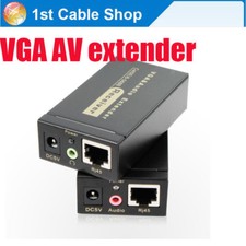 VGA UTP extender VGA AV repeater audio by cat5e/6 cable up to 100M power adapter