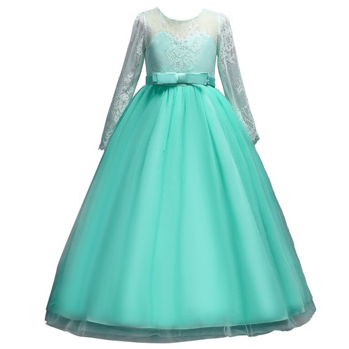 Wedding Party Flower Girls Long Dress Bridesmaid Pageant Christmas Evening Gown - Picture 135 of 228