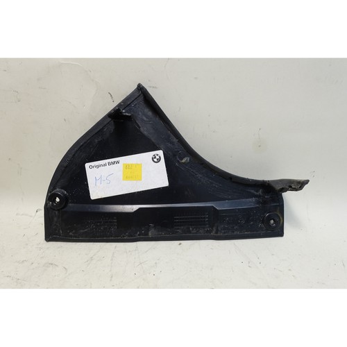 2000-2003 BMW E39 M5 Factory Front Center Console Trim Cover Left Black Leather - Picture 6 of 6