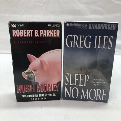 AUDIOBOOKS ON CASSETTE HUSH MONEY & SLEEP NO MORE SEE DESCRIPTION FOR DETAILS