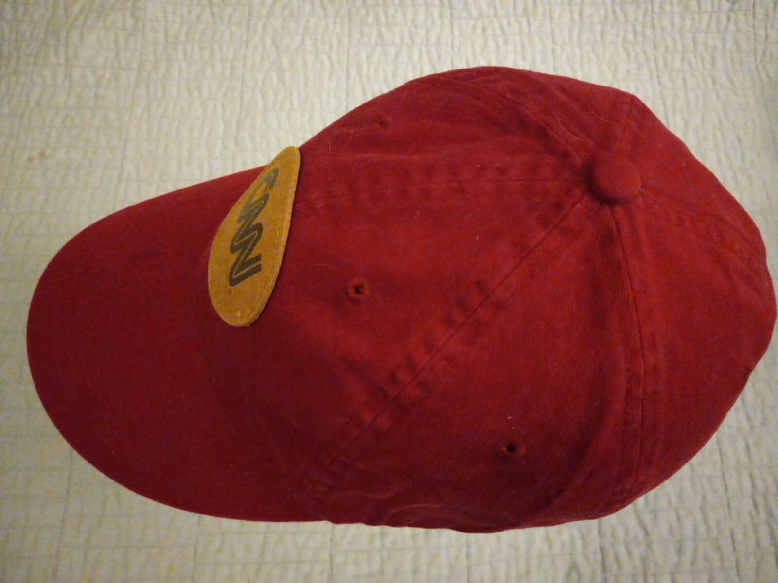 Vintage Adjustable Strapback Vitronic Red CNN Pat… - image 5