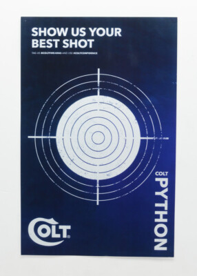 Colt 2020 Python For Model SP6WTS And SP4WTS. Factory Test Target. Brand New