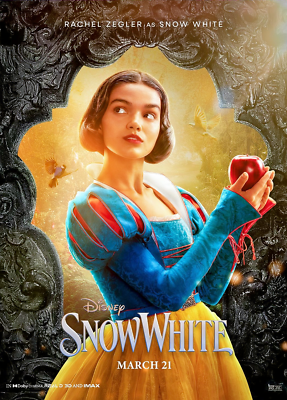 Disney 2025 Snow White Movie Poster 11x15.5 Rachel Zegler Live