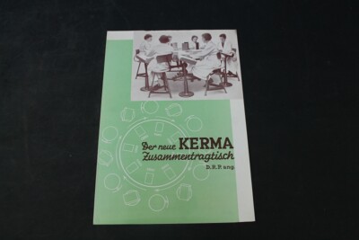 alter Druck KERMA Zusammentragtisch Industriedesign DRP Werbung Reklame Sammler