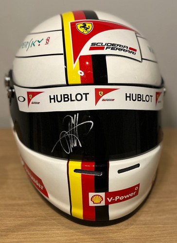 Sebastian Vettel (Germany) signed Ferrari 1:1 Helmet (Full size) Signed on Visor - Picture 7 of 21