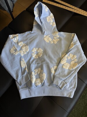 XS - Blue Denim Tears Wreath Hoodie 2025 Pink Easter Release 100