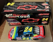 1996 Jeff Gordon Dupont Coke Bristol Chevy 400th Win Color Chrome 2004 ARC car