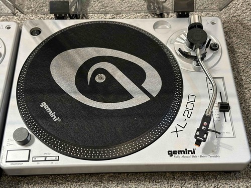 Gemini XL-200 Fully Manual BeltDrive Turntable DJ Vinyl Record Player SET Tested - Picture 2 of 12