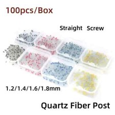 Dental Endo Quartz Fiber Post Straight/Screw Thread Posts 1.0 1.2 1.4 1.6 1.8mm