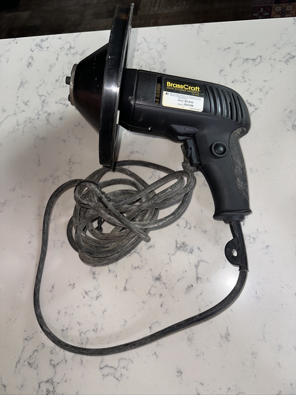 BrassCraft Hand Held Cable Drum Machine BC110ES Tested eBay