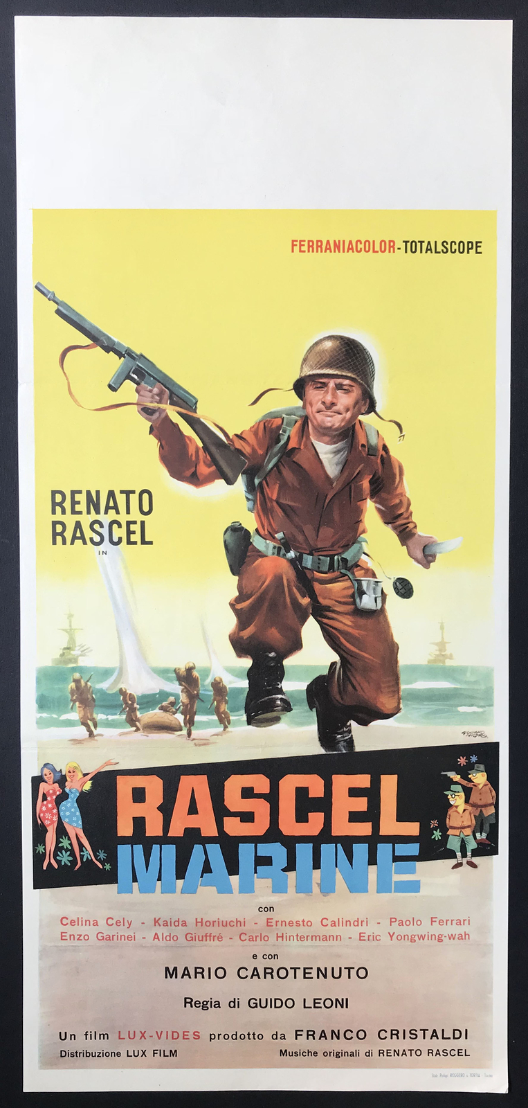 Locandina originale film Rascel Marine (1958) - Regia di Guido Leoni