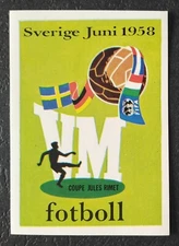 Panini Stickers 13 Sverige Sweden Fotboll 1958 World Cup Story Sonric's