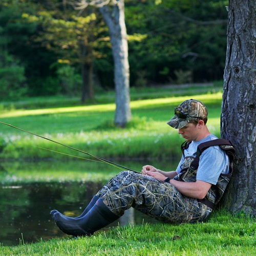 HISEA Hunting Chest Waders 600G Insulated Rubber Bootfoot Neoprene Fishing Wader - Picture 17 of 25