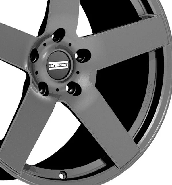 20 RUEDAS GRIS MATE LLANTAS CÓNCAVAS ESCALONADAS AVANT FERRADA FONDMETAL FIVE 5 Foto 4 de 4