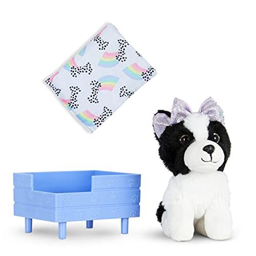 Glitter Girls- POSEABLE Plush Border Collie, Ziggy, Colore, 62243448339 (F6I)
