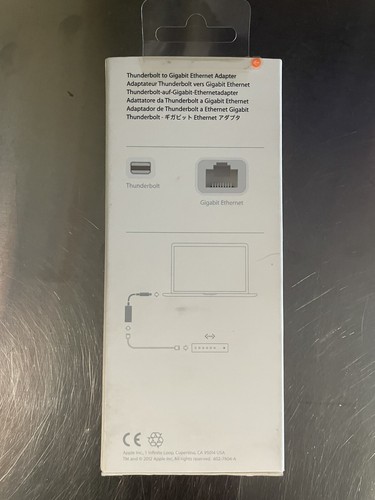 Genuine Apple A1433 Thunderbolt to Gigabit Ethernet Adapter - MD463LL/A - Afbeelding 2 van 2