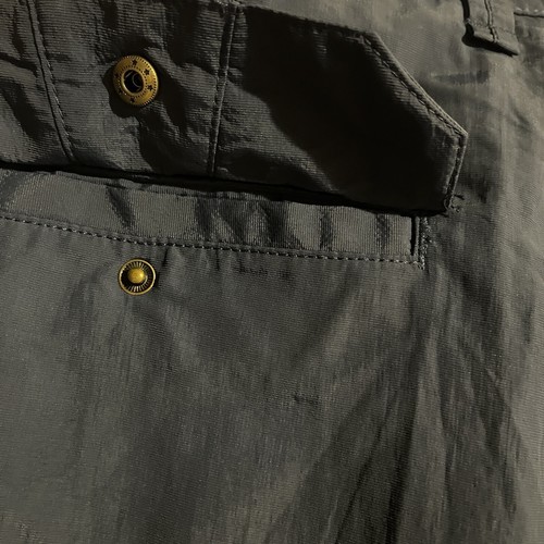 CHAPS Shorts Men's 42 x 9 Blue Cargo Zip Nylon Flat Front Belted Logo New - Picture 11 of 13