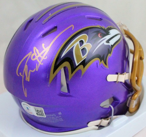 Deion Sanders Autographed Ravens Flash 